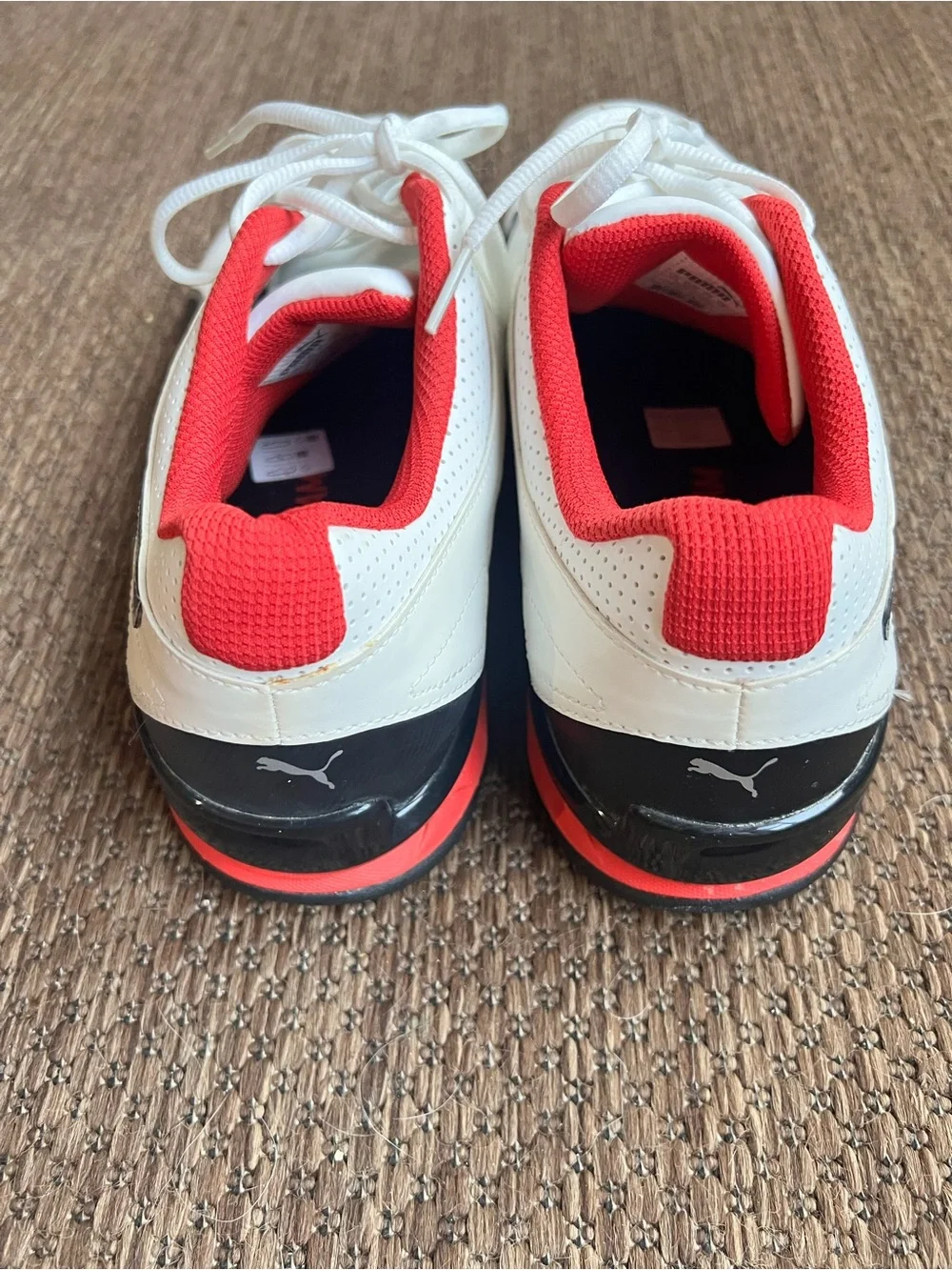 PUMA Tazon 6 FM Men’s Size 11 White Black Red Sneakers